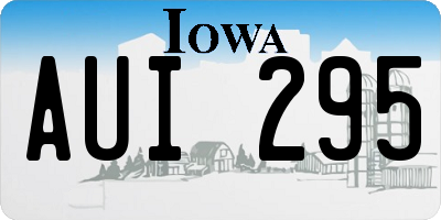 IA license plate AUI295