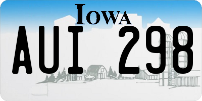 IA license plate AUI298