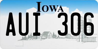 IA license plate AUI306