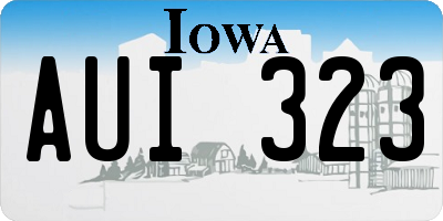 IA license plate AUI323