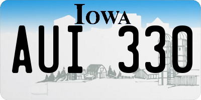 IA license plate AUI330