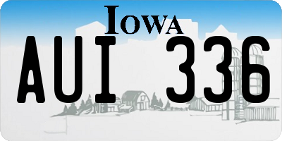 IA license plate AUI336