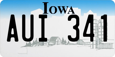 IA license plate AUI341