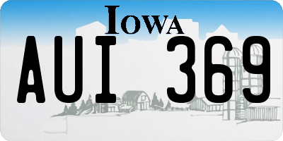 IA license plate AUI369