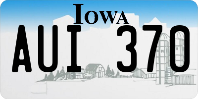 IA license plate AUI370