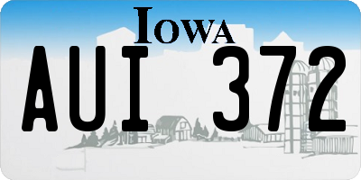 IA license plate AUI372