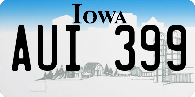 IA license plate AUI399