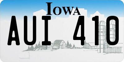 IA license plate AUI410