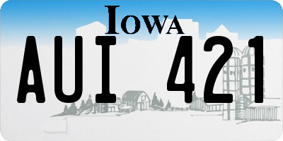 IA license plate AUI421