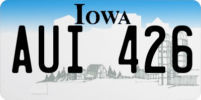 IA license plate AUI426