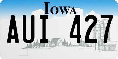 IA license plate AUI427