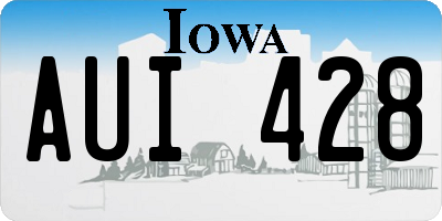 IA license plate AUI428