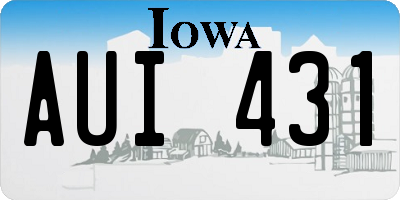 IA license plate AUI431