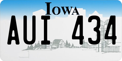 IA license plate AUI434