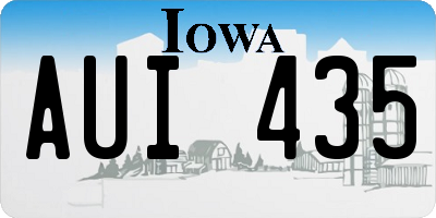 IA license plate AUI435