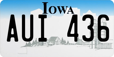 IA license plate AUI436