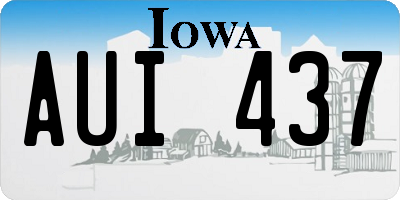 IA license plate AUI437