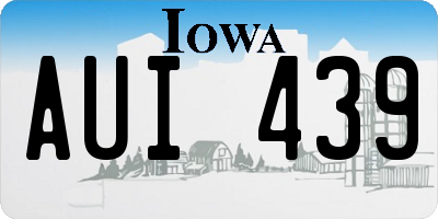 IA license plate AUI439