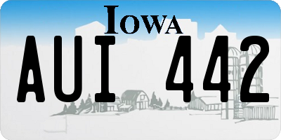 IA license plate AUI442