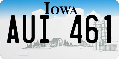 IA license plate AUI461