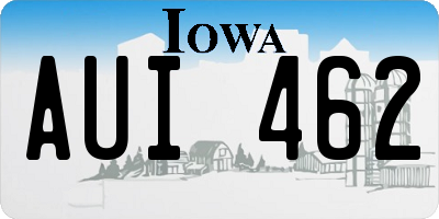 IA license plate AUI462