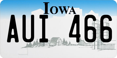 IA license plate AUI466