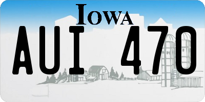 IA license plate AUI470