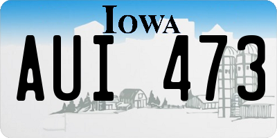 IA license plate AUI473