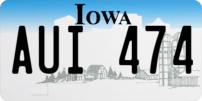 IA license plate AUI474