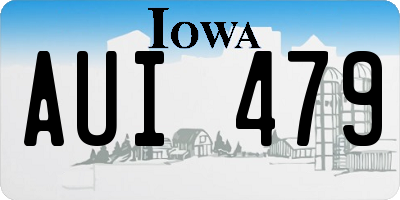 IA license plate AUI479
