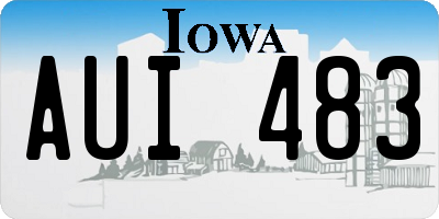 IA license plate AUI483