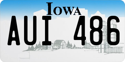 IA license plate AUI486