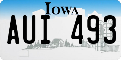 IA license plate AUI493