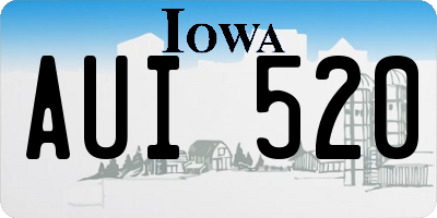 IA license plate AUI520