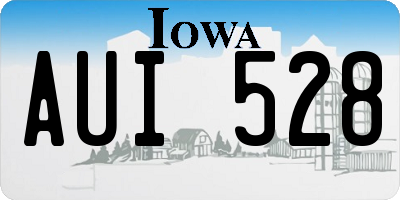 IA license plate AUI528