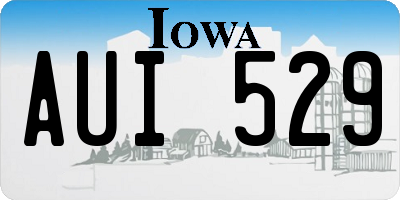 IA license plate AUI529