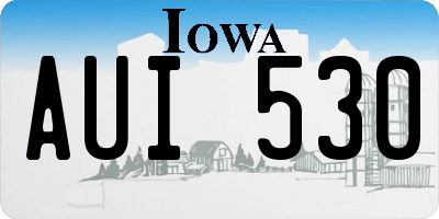 IA license plate AUI530