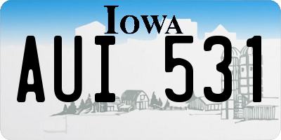 IA license plate AUI531