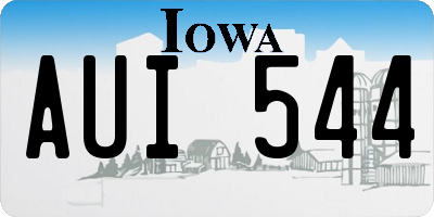 IA license plate AUI544