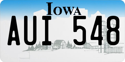 IA license plate AUI548