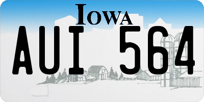 IA license plate AUI564