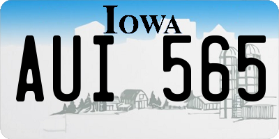 IA license plate AUI565
