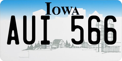 IA license plate AUI566