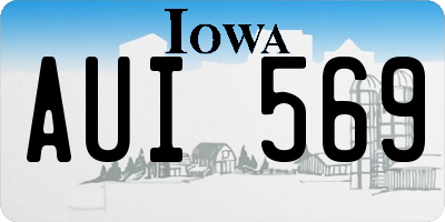 IA license plate AUI569