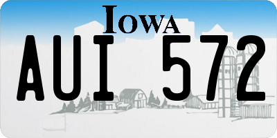 IA license plate AUI572
