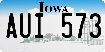 IA license plate AUI573