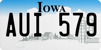 IA license plate AUI579