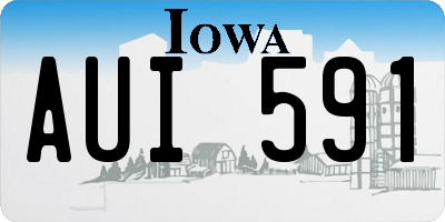 IA license plate AUI591