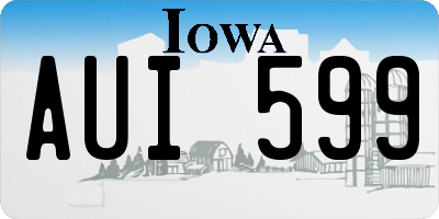 IA license plate AUI599