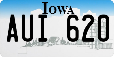 IA license plate AUI620